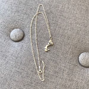 Silver Necklace w/ Cheerleader Charm - NWOT
